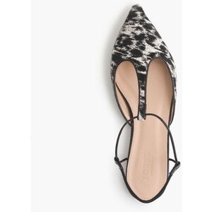 J. CREW COLLECTION Calf Hair T-Strap Flats